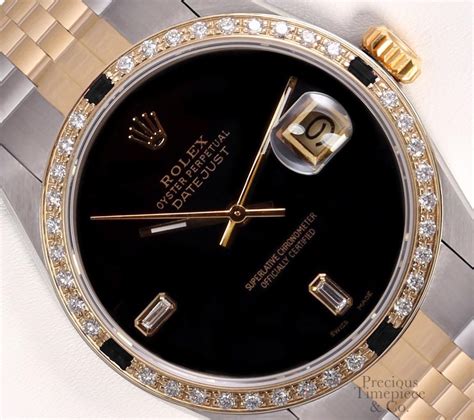 rolex 36mm 3 carat diamond baguette bezel|Rolex diamond watch price.